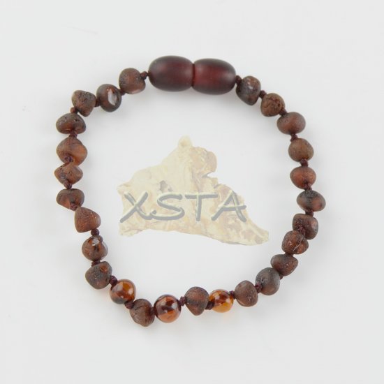 Baltic amber Teething bracelet raw polished beads